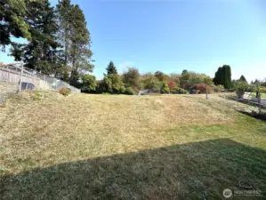 Back yard stretches to all the way up.