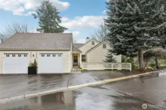 Garage on right, parking on side as well