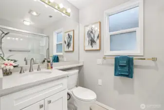 Primary Bathroom - updated cabinets, counters, toilet, sink and faucet