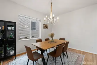 Beautiful formal dinning room, ideal for holiday gatherings.