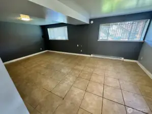 Lower level, unit B main room