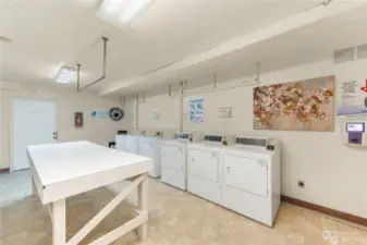 Clean, neat and tidy laundry room