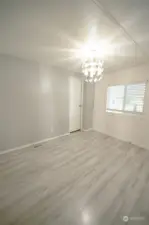 Guest room with large walk-in closet.