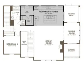 Main Level Floor Plan.