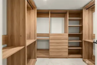 Primary walk-in closet