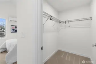 Primary walk in closet