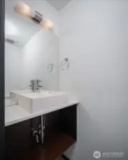 1/2 bath off living room