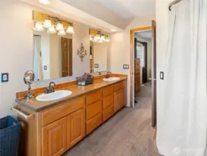 Primary bathroom.