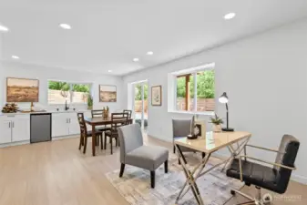 Fully finished daylight basement