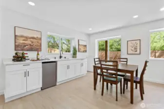Kitchenette in basement
