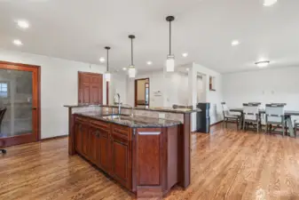 Spacious Island Kitchen