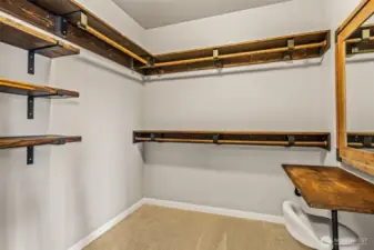 Dual Custom Walk-in Closets