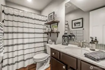 Full Bath on the lower level