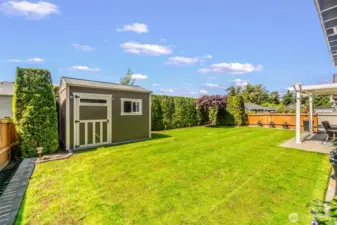 Tuff Shed to store all of your lawn and garden equipment