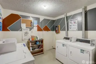 There is a clean laundry room upstairs for easy cleaning.  This unit also has a large storage closet in this room.