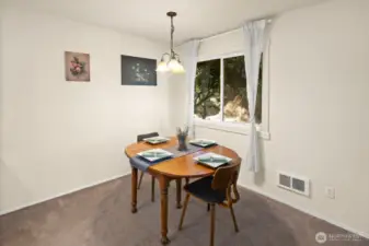Room for company in the spacious dining area.