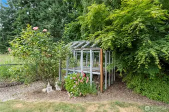 One of many garden areas.