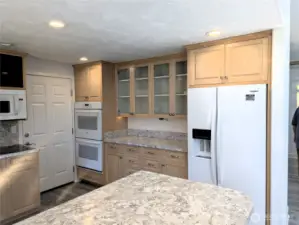 Spacious Kitchen with loads of cabinets rollout shelves  & organizers. #1250 Northcliff Rd, Shelton, WA 98584