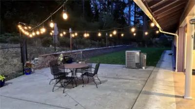 Rear patio area, Ideal for entertaining. #1250 Northcliff Rd, Shelton, WA 98584