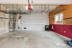 Plenty of storage in the garage.