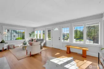 Light flows in from every window.