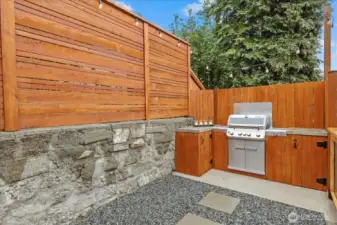 Built-in BBQ