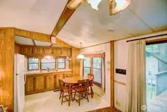 Kitchen and dining area