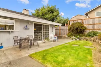 Patio off the dining room/living room/kitchen