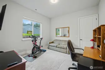 Second guest room also with walk in closet.