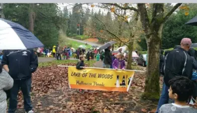 Kids of all ages enjoy the annual Halloween Parade and party in the park!