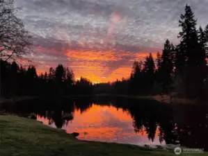 Sunsets on the lake are stunning!