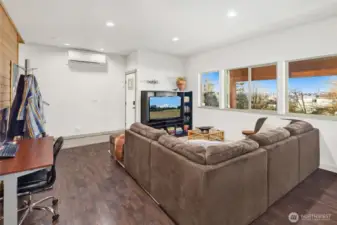 lower living room with view