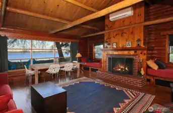 Cozy evenings by the fire with a view beyond compare.