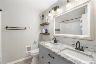 Second level bathroom