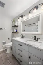 Second level bathroom