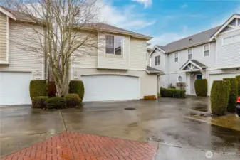 Attached 2-car garage