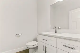 Entry powder room