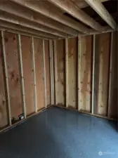 10' x 12' space inside.