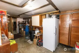 Basement with lots of storage space