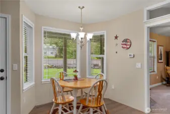 Kitchen eating nook.
