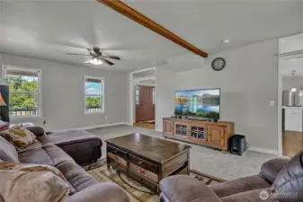 Comfortable and inviting Living Room.