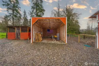 Utility/tractor Lean-to and Chicken Coop