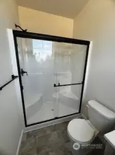 Main Floor 3/4 bathroom with large shower example