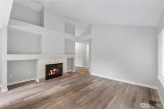 ~Living Room with Gas Fireplace~