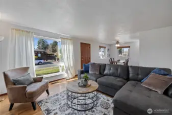 Flooded with natural light.