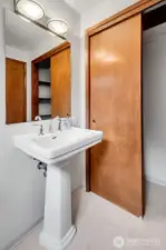 Half bath off the laundry/mudroom