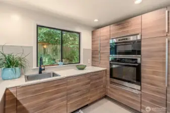Recessed lighting and Swedish design give this kitchen a modern twist, all while keeping the beautiful look of this John Burrows’ home intact.