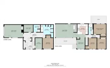 Floor plans of this two level home.