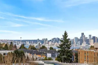 Fantastic views of the iconic Seattle City Skyline from your Rooftop Deck and Windows!