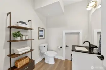 Large Half Bath to Service this Awesome Studio Suite.